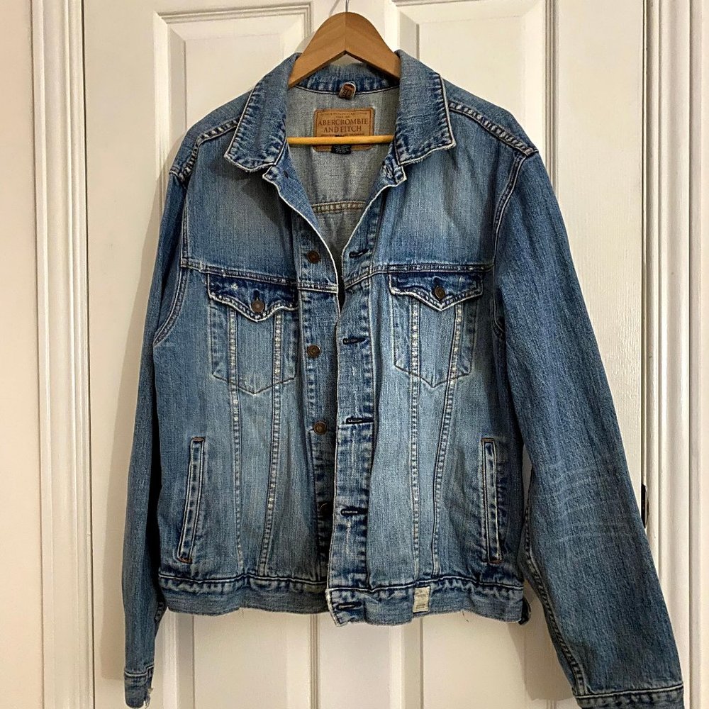 Abercrombie & Fitch Distressed Denim Jacket